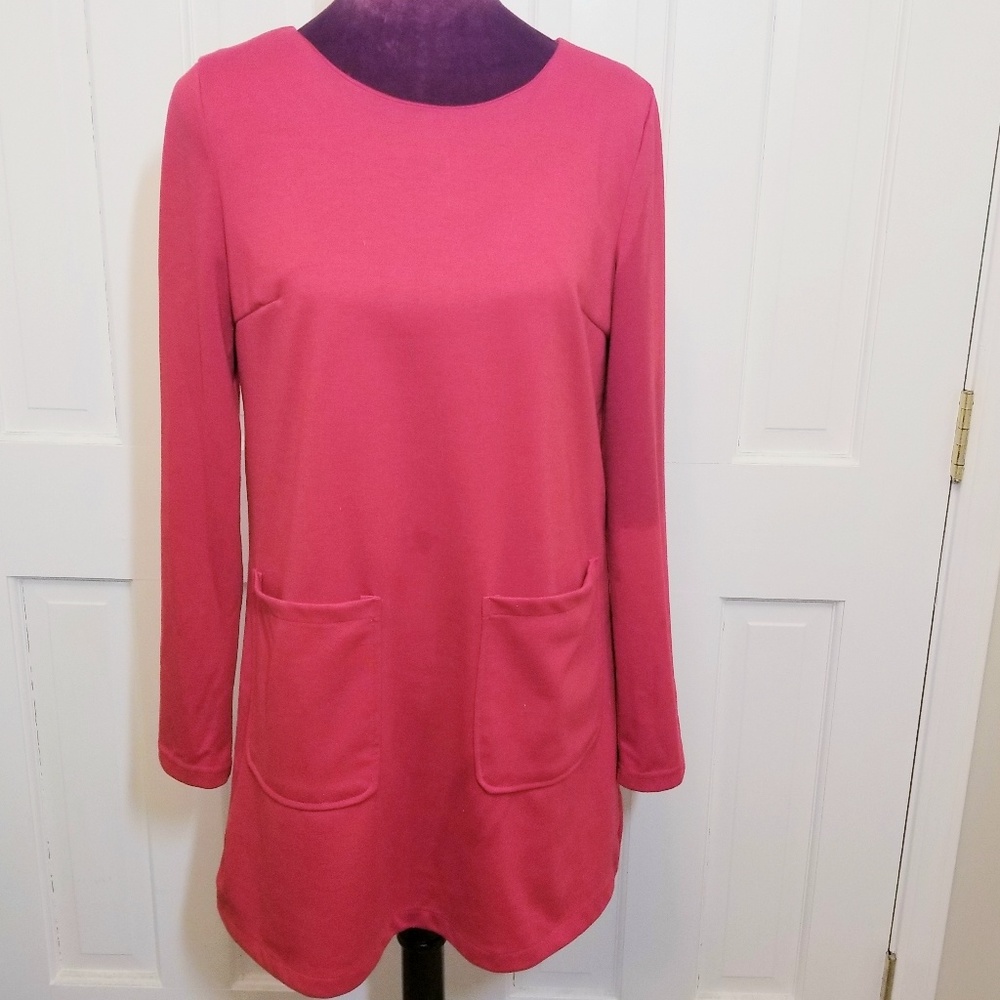 Long Sleeve Red OASAP Mini Dress